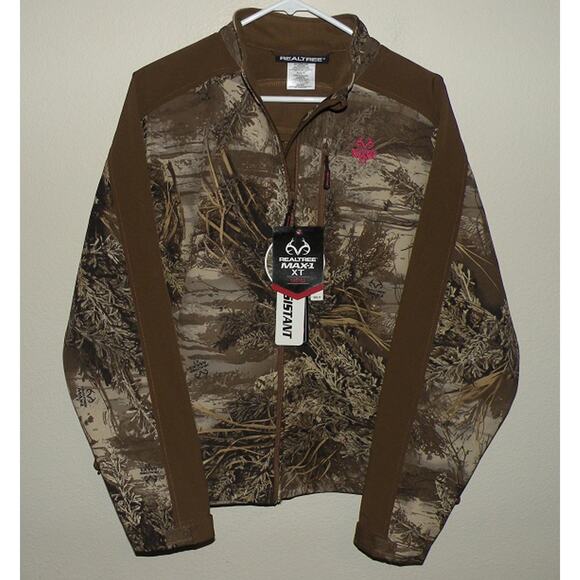 Realtree Max-1 XT Women’s XL (16/18) Full Zip Jacket Camo Water Resistant NWT - Picture 1 of 4